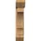 Ekena Millwork Balboa Slat Smooth Bracket w/ Offset Brace, Western Red Cedar, 7 1/2"W x 28"D x 36"H BKT0806X28X36BOA06SWR - alternate 3
